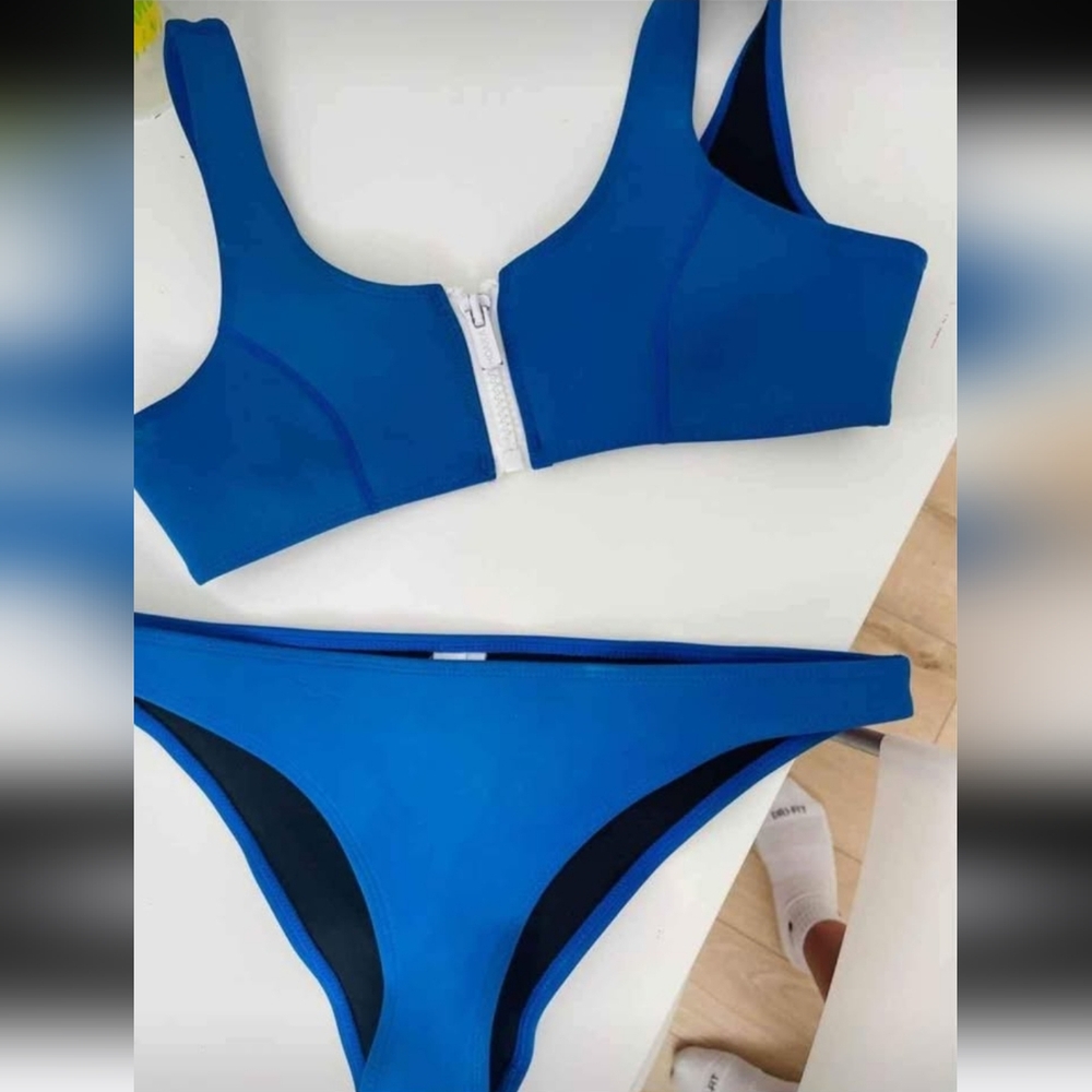Elegant Blue Women's Bikini Set